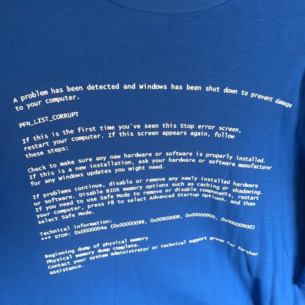 NWOT Amazon Blue Short Sleeve Tee